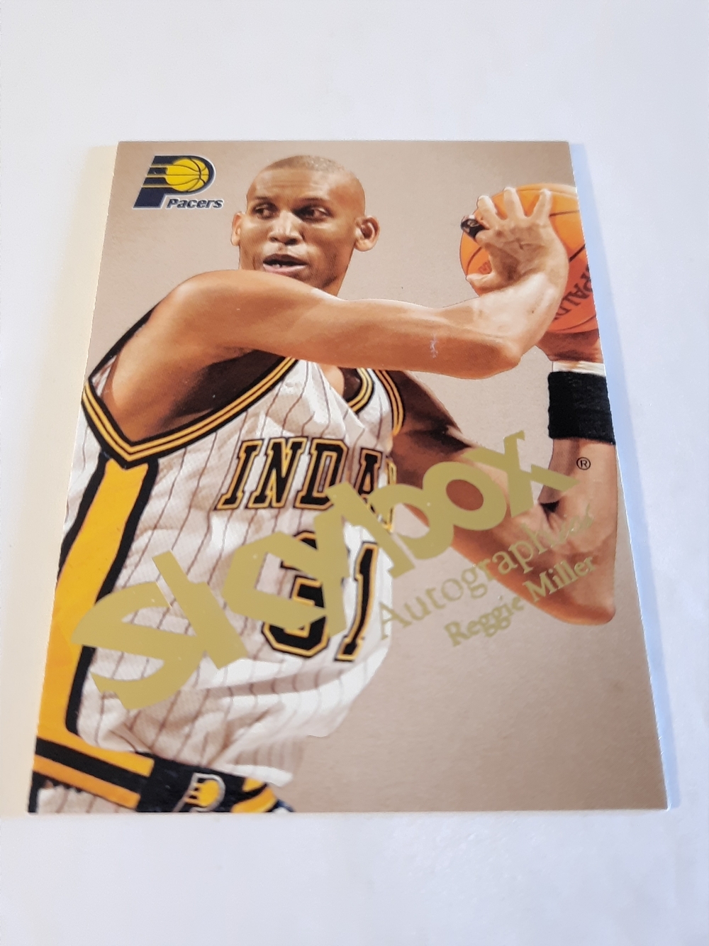 Reggie Miller 2003-04 Fleer Skybox Autographics #34 Pacers